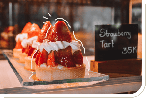 素材にこだわったスイーツのイメージ