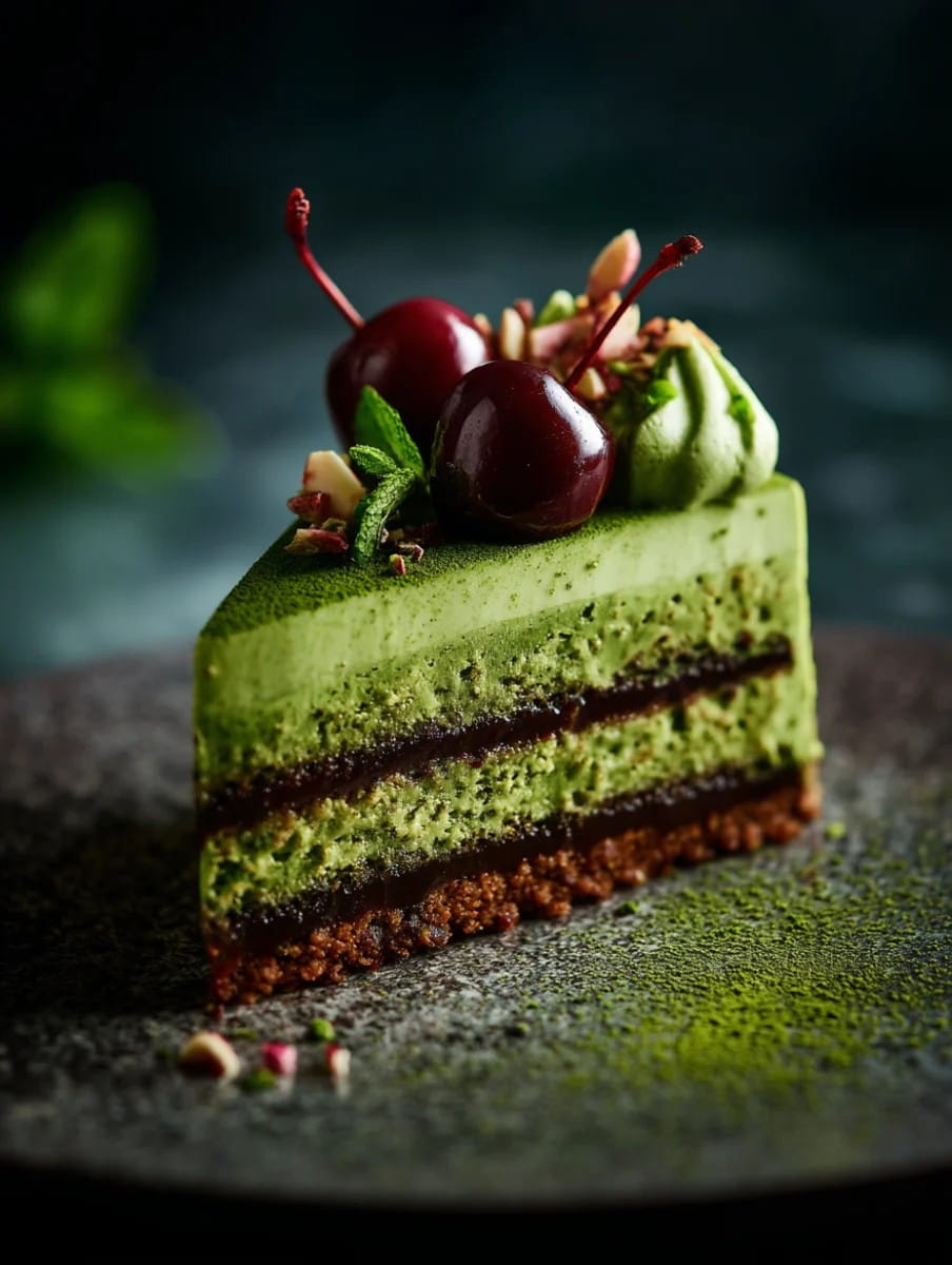 抹茶のショートケーキ